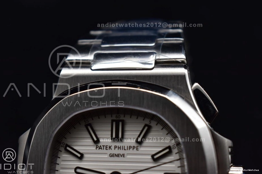 A7750 Wht PPF SS Mod Nautilus 435 5980 Stk Date Cozy Chrono SS 0805